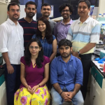 Prof. Suman Dhar (extreme right) with research team