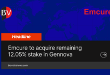 Emcure to acquire remaining 12.05% stake in Gennova